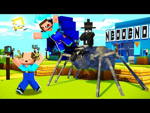 I TROLLED BALLOON HEAD WITH A VILLAGE MONSTER!! - Minecraft