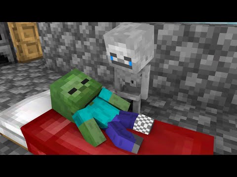 Monster School : Poor Baby Zombie and Baby Skeleton 2 - Sad Story - Minecraft Animation