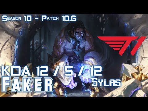 T1 Faker SYLAS vs CASSIOPEIA Mid - Patch 10.6 KR Ranked