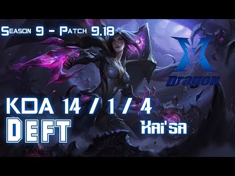 KZ Deft KAI'SA vs LUCIAN ADC - Patch 9.18 KR Ranked