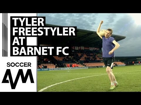 Tyler Freestyler stuns Barnet and Crawley fans at The Hive