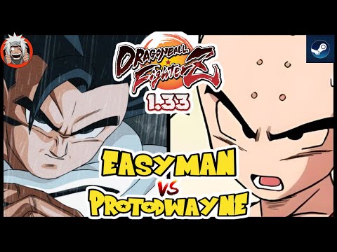 DBFZ Easyman vs Protodwayne (VegetaSSJ, GokuSSJ, Gohan) vs (VegetaSSB, BrolyDBS, Krillin)