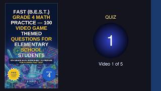 FAST (B.E.S.T.) Grade 4 Math Practice — 100 Video Game Themed Questions For Elementary school studen