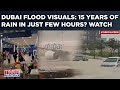 Dubai Flood Visuals Red Alert Airport Chaos Planes Swim Highways Shut Heaviest Rain Since 1999