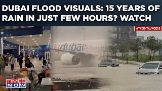 Dubai Flood Visuals: Red Alert| Airport Chaos, Planes Swim| Highways Shut| Heaviest Rain Since 1999?