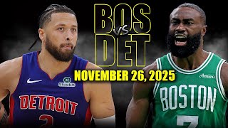11월28일 디트로이트 VS 보스턴