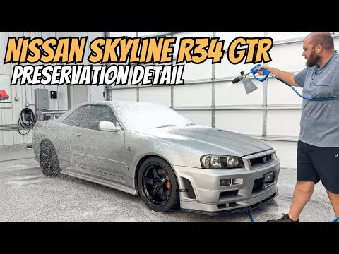 Bringing This Rare JDM Legend Back To Life - Nissan Skyline R34 GTR Preservation Detail!