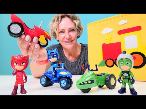 Spielspaß mit den Pyjamahelden - 5 Folgen am Stück - Spielzeugvideo mit Nicole