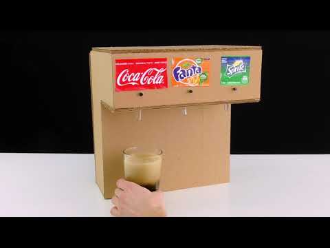 How to make cocacola soda fountain machine with 3 differnt drinks at home