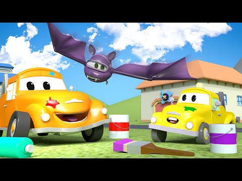 Klein Hector ist eine FLEDERMAUS 💀 🎃 Halloween in Car City 👻 Cartoons für Kinder