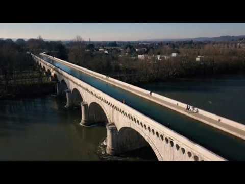 [Drone Mavic Pro 4K] Agen - Pont Canal [FR Agen]