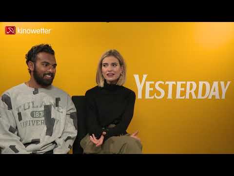 Interview Himesh Patel & Lily James YESTERDAY