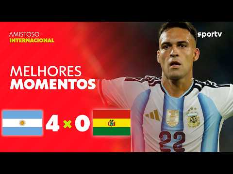 Gols e melhores lances de Argentina x Bolívia