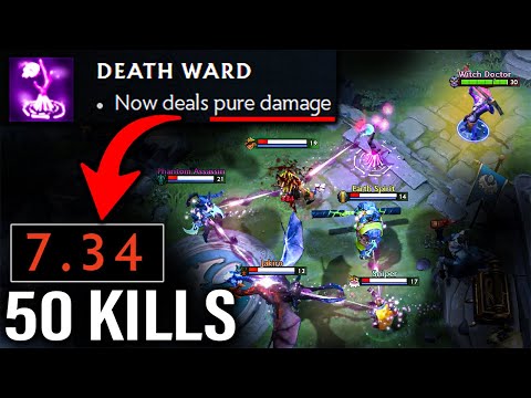 Valve Look! What have you done to Witch Doctor? WTF 50Kills Patch 7.34 Dota 2