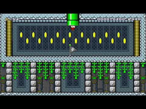 Mario vs. The Castle of Doom by JohnnyZ - SUPER MARIO MAKER - NO COMMENTARY 1bh