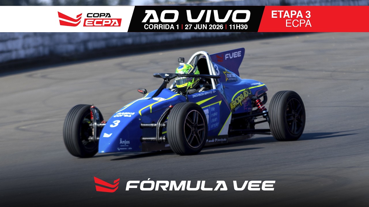 AO VIVO: Copa ECPA de Fórmula Vee 2026 - Etapa 3 27/06/2026 - Corrida 1