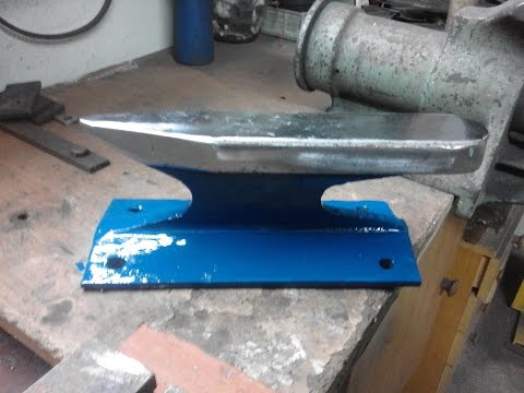 Homemade anvil out of railroad track