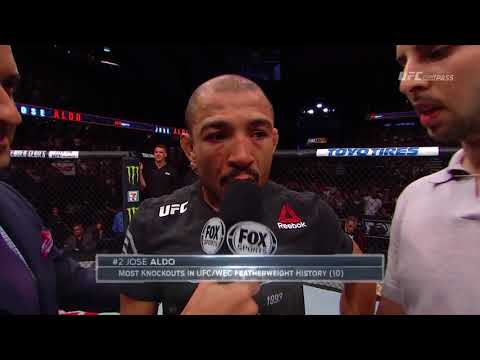 Jose Aldo Crumples Jeremy Stephens With Sick Body Shot For UFC Calgary Win
