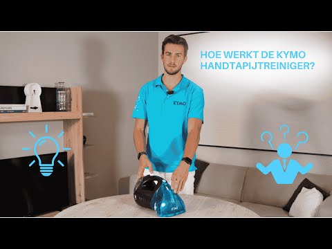 Hoe werkt de KYMO Handtapijtreiniger Compact?