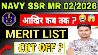 Navy SSR MR Final Result 02/2026 Out Date 😨Navy SSR MR Cut Off Safe Score 2026#navy #navyssr #navymr