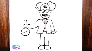 How To Draw A Scientist 👨🔬👩🔬 | Step by Step tutorial