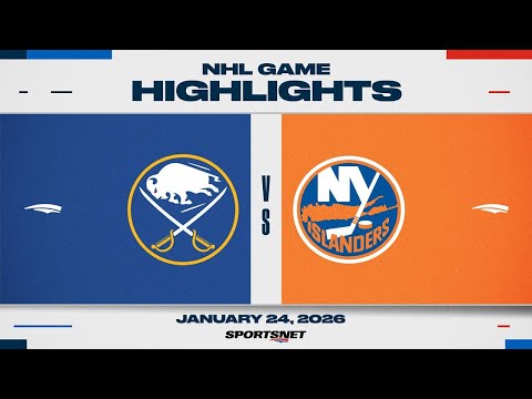 NHL Highlights | Sabres vs. Islanders - January 24, 2026