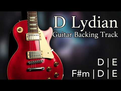 D Lydian Guitar Backing Track | Ambient Fusion Groove | 85 BPM