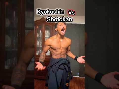 Shotokan vs Kyokushin Karate! #karate #shorts