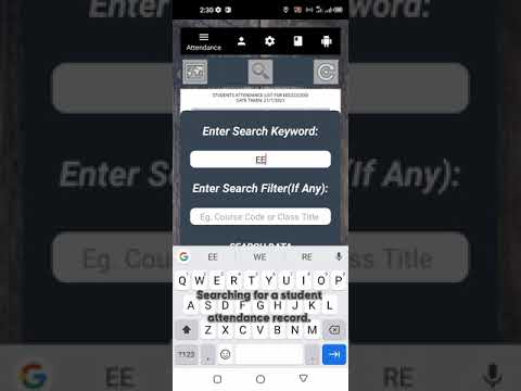 Mobile Phone Student's Attenda