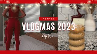 VLOGMAS 2023 day 2! breakfast tacos, upper body workout, car chat