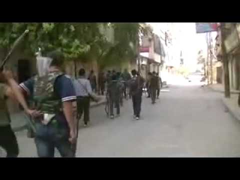 انتشار عناصر كتيبة عمرو بن العاص في حي صلاح الدين في مدينة حلب