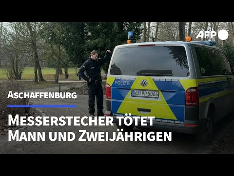 Messerangreifer tötet in Aschaffenburg Mann und Kind | AFP