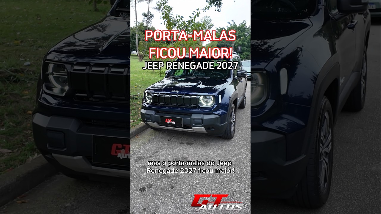 O porta-malas do Jeep Renegade 2027 ficou maior! #shorts
