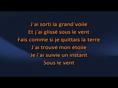 Céline Dion ft. Garou - Sous le vent - Karaoke / Lyrics