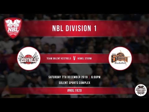 4/ NBL LIVE / Solent Kestrels vs Hemel Storm