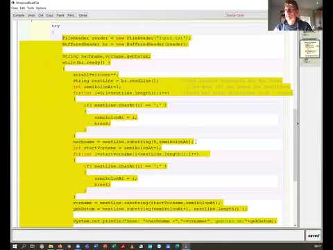 6 In einem Java Programm Daten aus einer Textdatei auslesen / importieren