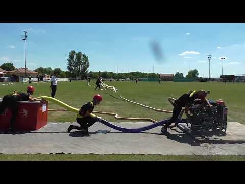 DHZ Kúty muži, okresná súťaž 2017, požiarny útok