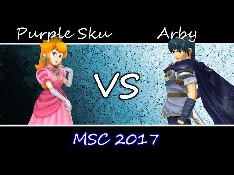 MSC 2017 SSBM -  Purple Sku (Peach) vs Arby (Marth) - Smash Melee Pools