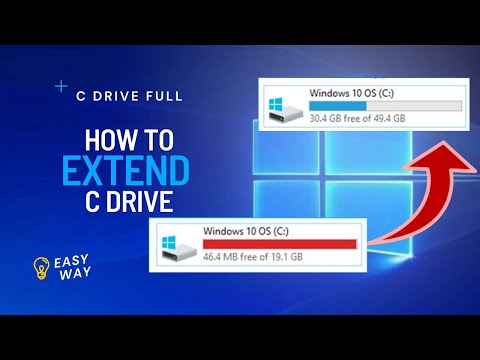 HOW TO EXTEND YOUR FULL AND RED C DRIVE WITHOUT LOSING ANY DATA | #CDriveExtension #DiskManagement