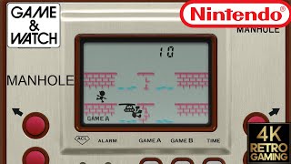 Manhole Nintendo Game & Watch 4k Gameplay