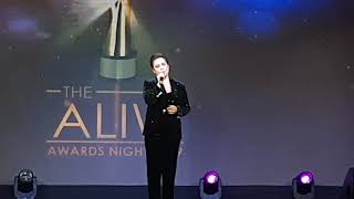 Lea Salonga sings &#39;Somewhere Over The Rainbow&#39; at the Aliw Awards 2019.