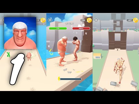 Titan Rush 3D Gameplay Walkthrough #1 - Level 1 ~ 12 (Android, IOS)