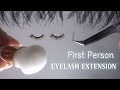ASMR Realistic First Person Eyelash Extension RP W Layered Sounds No Talking