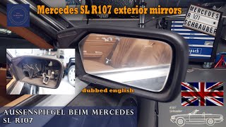 Mercedes R107: Wymiana szkła lusterka