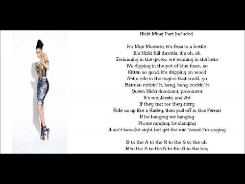 Bang Bang Karaoke w/backing vocals+lyrics+Nicki Minaj Part (Jessie J, Ariana Grande & Nicki Minaj)