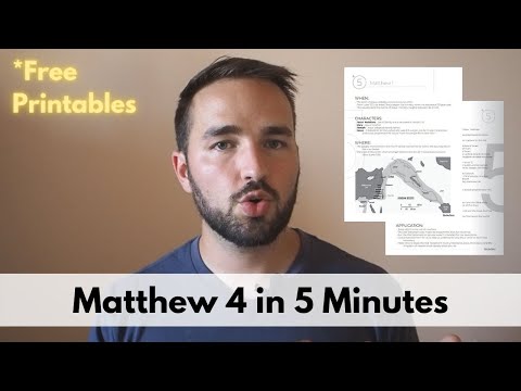 Matthew 4 in 5 Minutes - 2BeLikeChrist