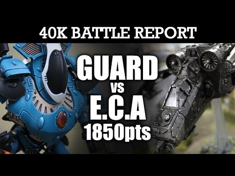 Imperial Guard vs Eldar Warhammer 40K Battle Report ELDAR CITIZEN ARMY! 6th Ed 1850pts | HD Video