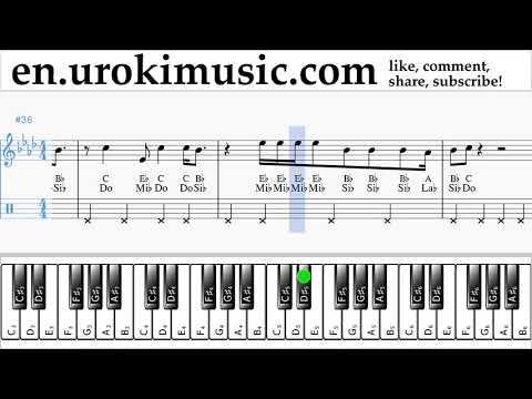 Piano lessons (right hand) Ariana Grande - Breathin Sheet Music Tutorial um-ih352