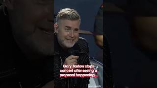 Gary Barlow stops concert after seeing a proposal happening...