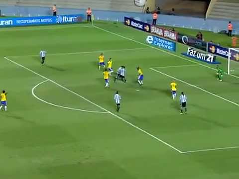 Gol de Clemente Rodríguez - Brasil 1 x 1 Argentina - Amistoso Internacional 2012